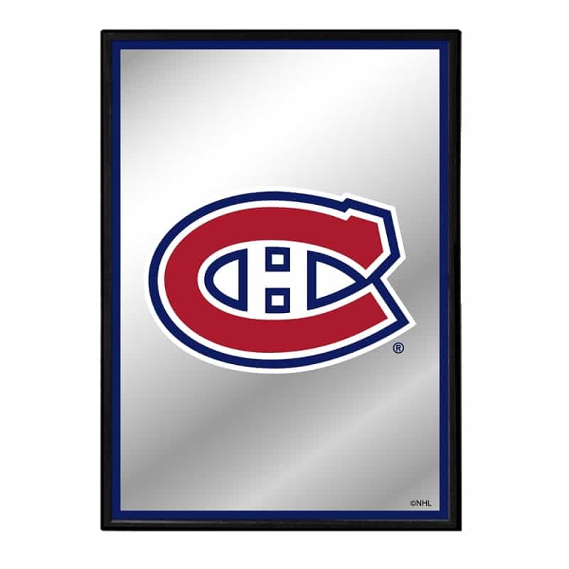 Montreal Canadiens: Logo - Framed Mirrored Wall Sign
