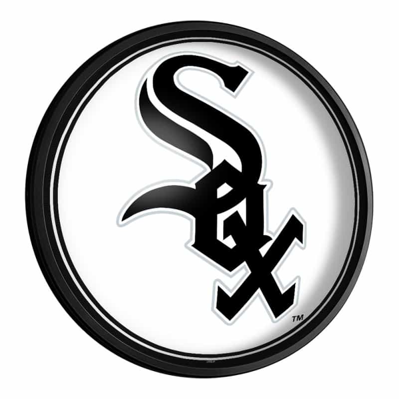 Chicago White Sox: Logo - Round Slimline Lighted Wall Sign