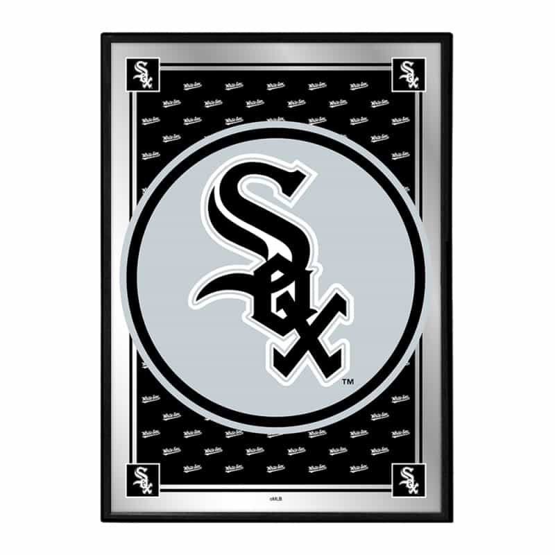 Chicago White Sox: Vertical Team Spirit - Framed Mirrored Wall Sign