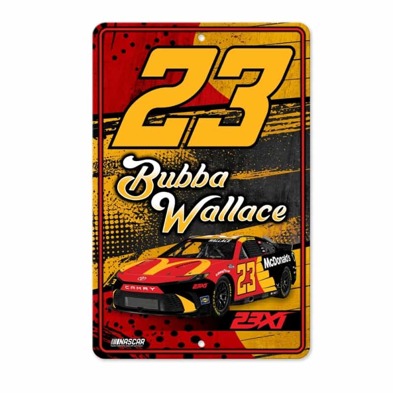 Rico Industries Nascar Racing Bubba Wallace No. 23 2024 11" X 17" Home Decor Sign