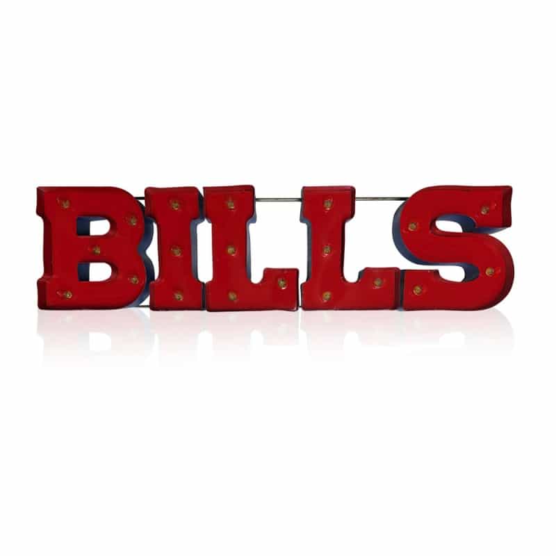 Buffalo Bills Recycled Metal Sign Full Color