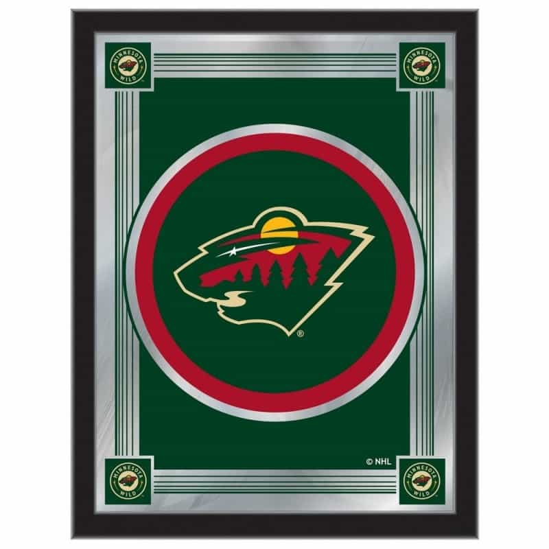 Minnesota Wild 17" X 22" Logo Mirror By Holland Bar Stool Company