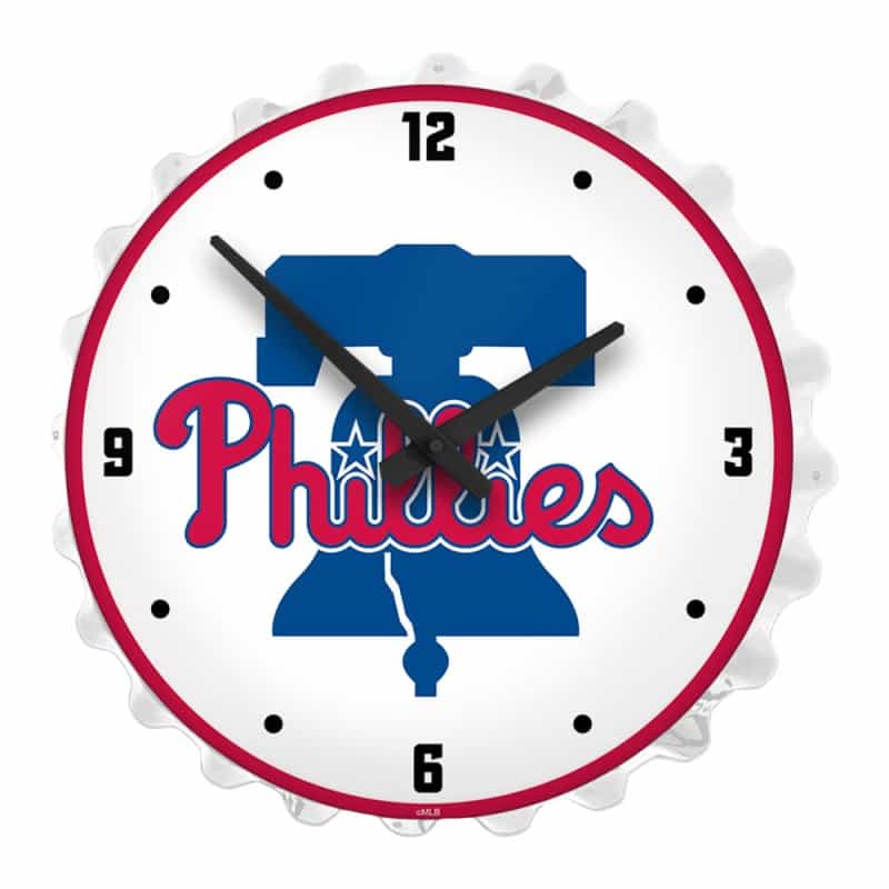Philadelphia Phillies: Bottle Cap Lighted Wall Clock