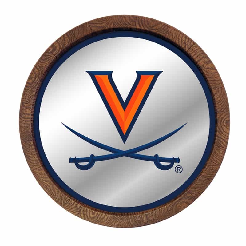Virginia Cavaliers: Mirrored Barrel Top Mirrored Wall Sign