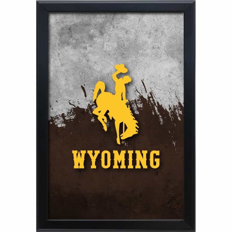 University Of Wyoming 15.75" X 23.5" Led Snap Frame Lightbox By Holland Bar Stool Company