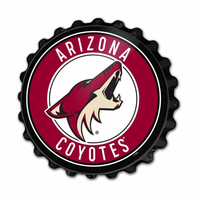 Arizona Coyotes: Bottle Cap Wall Sign