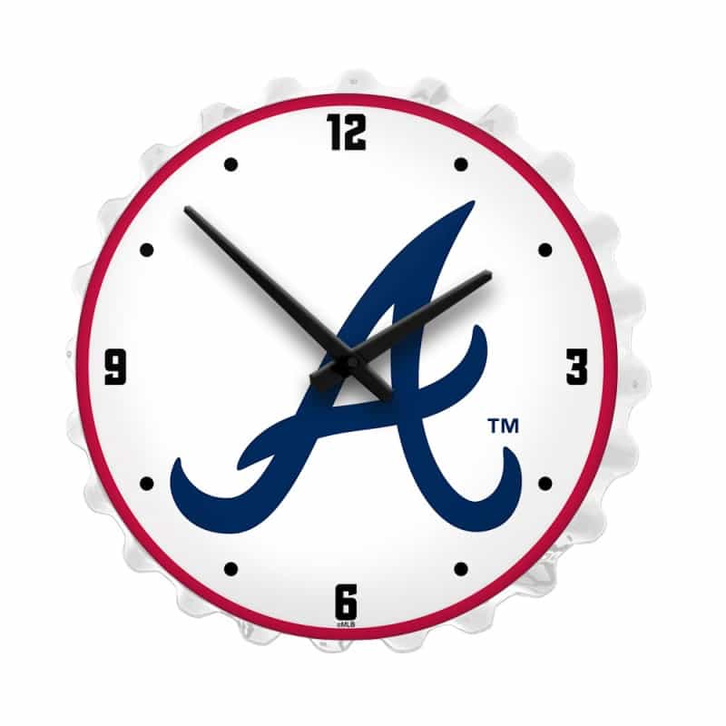 Atlanta Braves: Bottle Cap Lighted Wall Clock
