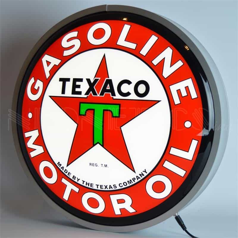Texaco Motor Oil 15 Inch Backlit Led Lighted Sign