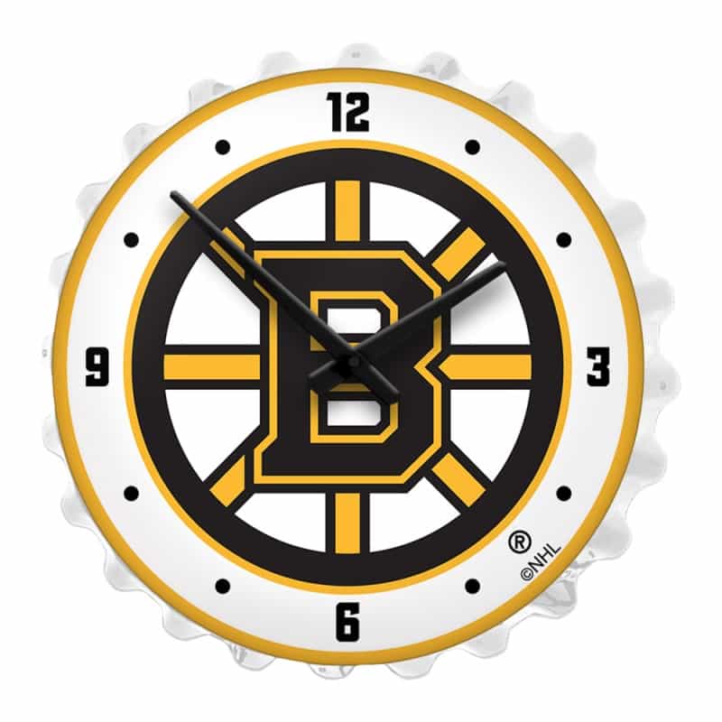 Boston Bruins: Bottle Cap Lighted Wall Clock