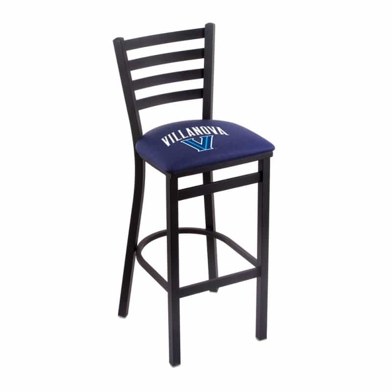 L004 Villanova 30" Stationary Bar Stool With Black Wrinkle Finish