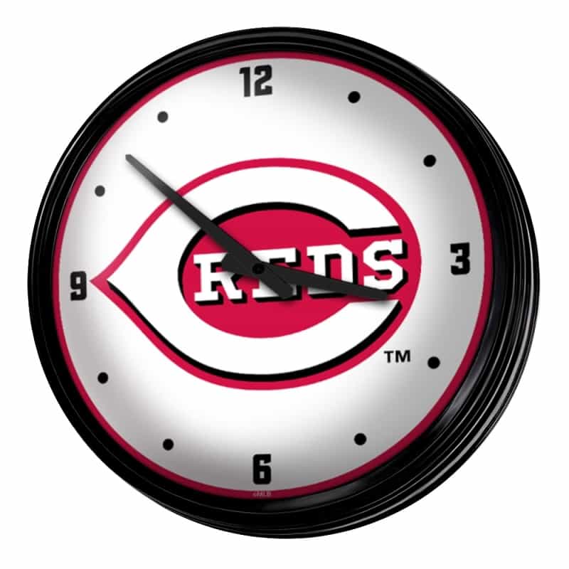 Cincinnati Reds: Retro Lighted Wall Clock
