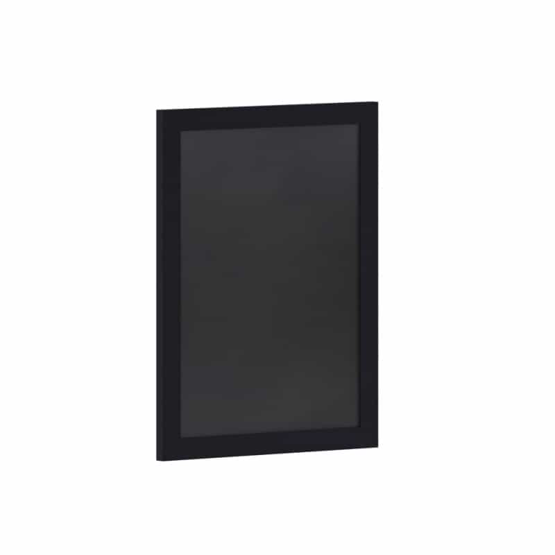 Canterbury 18" X 24" Black Wall Mount Magnetic Chalkboard Sign With Eraser, Hanging Wall Chalkboard Memo Board For Home, School, Or Business
