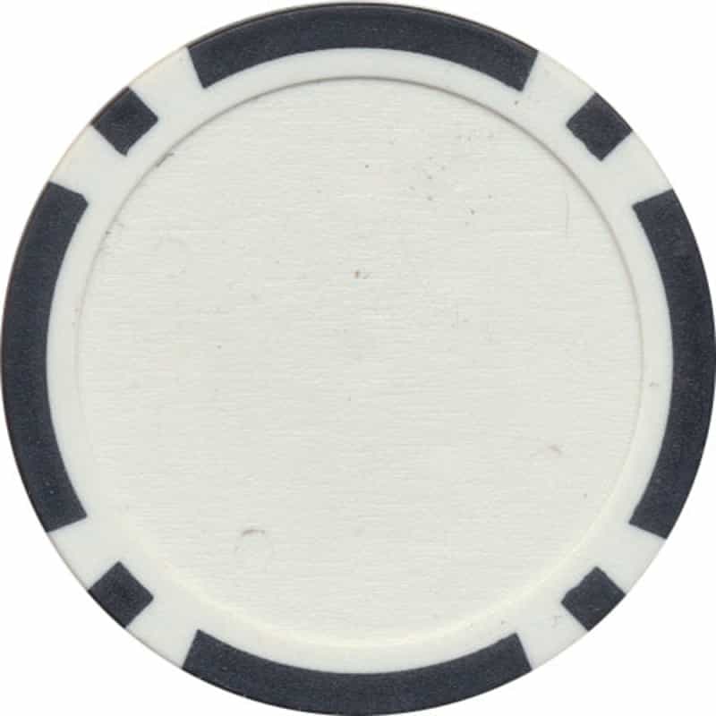 Black Classic 8 Stripe Poker Chip For Inlays / Roll Of 25 Pcs