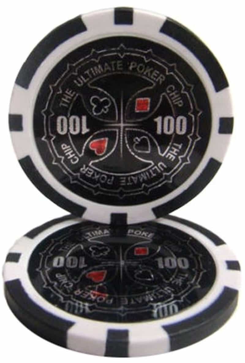 The Ultimate Poker Chip Series 14 Gram - $100 Sold By The Roll 25 Pcs. Per Roll