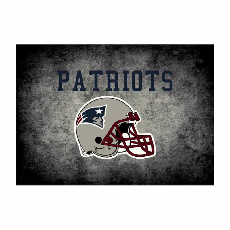 England Patriots 6'X8' Distressed Rug