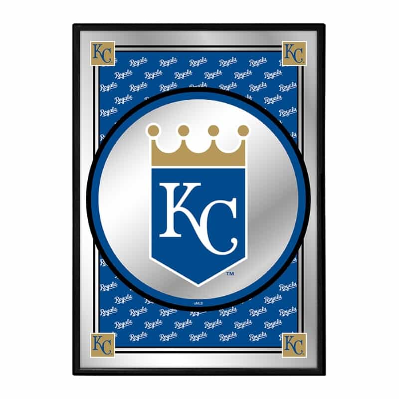 Kansas City Royals: Vertical Team Spirit - Framed Mirrored Wall Sign