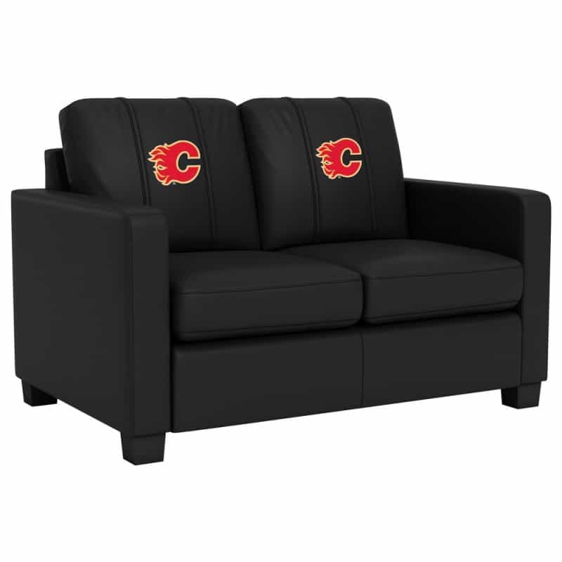 Dyno Stationary Loveseat With Calgary Flames Primary Logo
