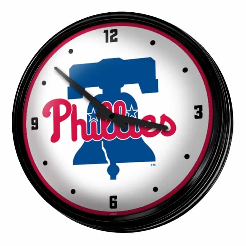 Philadelphia Phillies: Retro Lighted Wall Clock