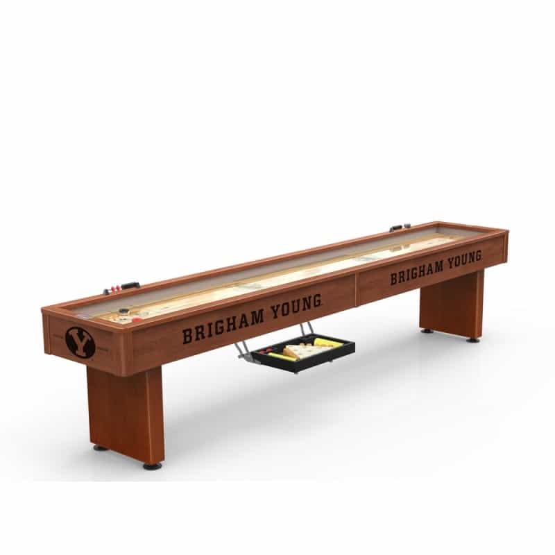 Brigham Young 12' Shuffleboard Table By The Holland Bar Stool Co