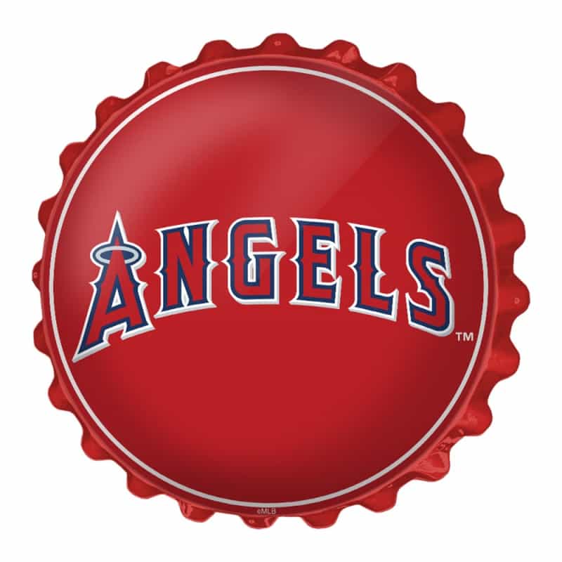 Los Angeles Angels: Wordmark - Bottle Cap Wall Sign