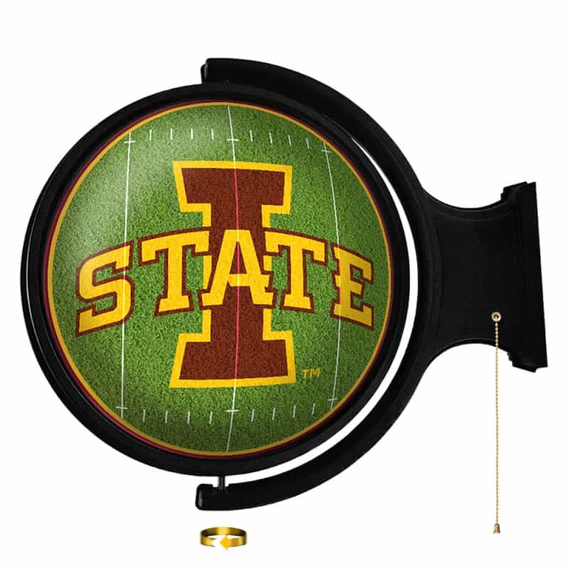 Iowa State Cyclones: On The 50 - Rotating Lighted Wall Sign