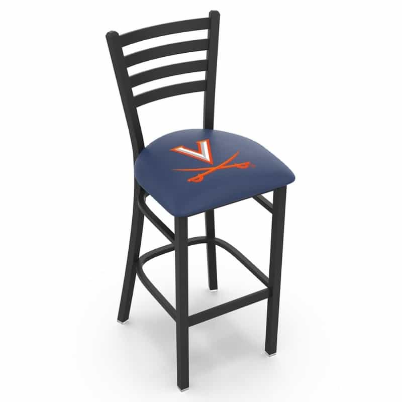 L004 Virginia 25" Stationary Counter Stool With Black Wrinkle Finish