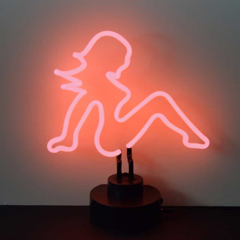 Mud Flap Girl Neon Sculpture 14" X 10" X 6"