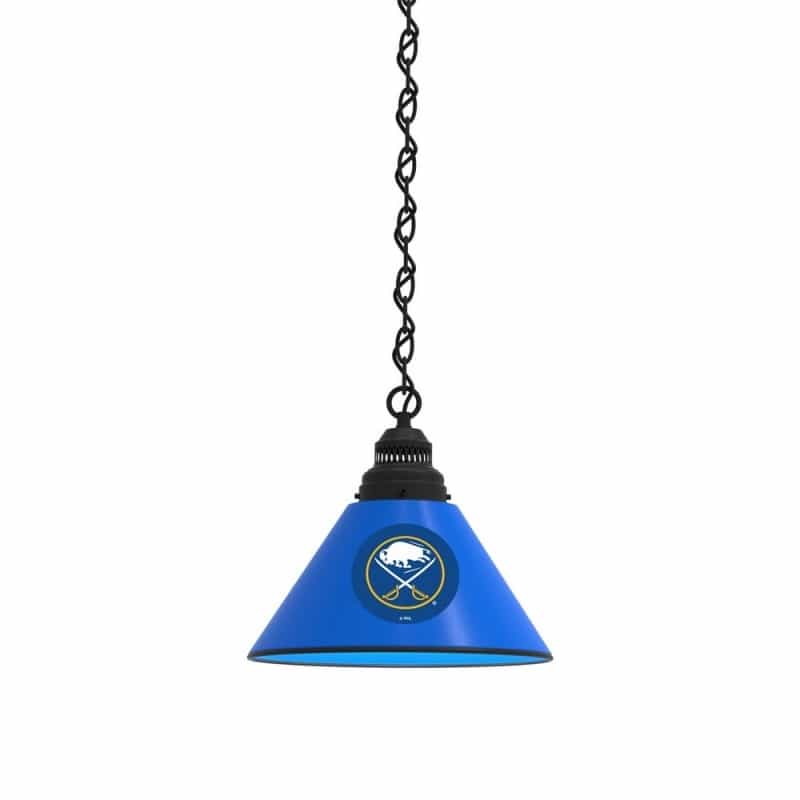 Buffalo Sabres Pendant Light With Fixture, Fixture: Black