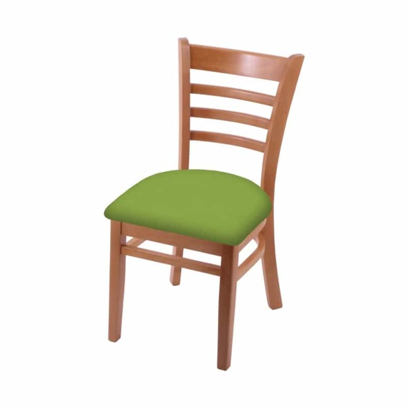 3140 18" Chair With Medium Finish And Canter Kiwi Green Seat