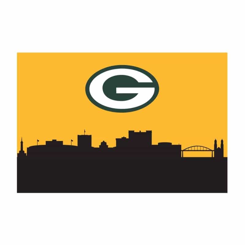 Green Bay Packers 2X3 Hometown Washable Area Rug
