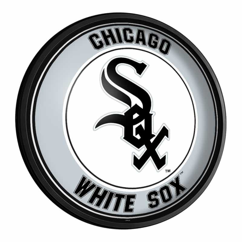 Chicago White Sox: Round Slimline Lighted Wall Sign