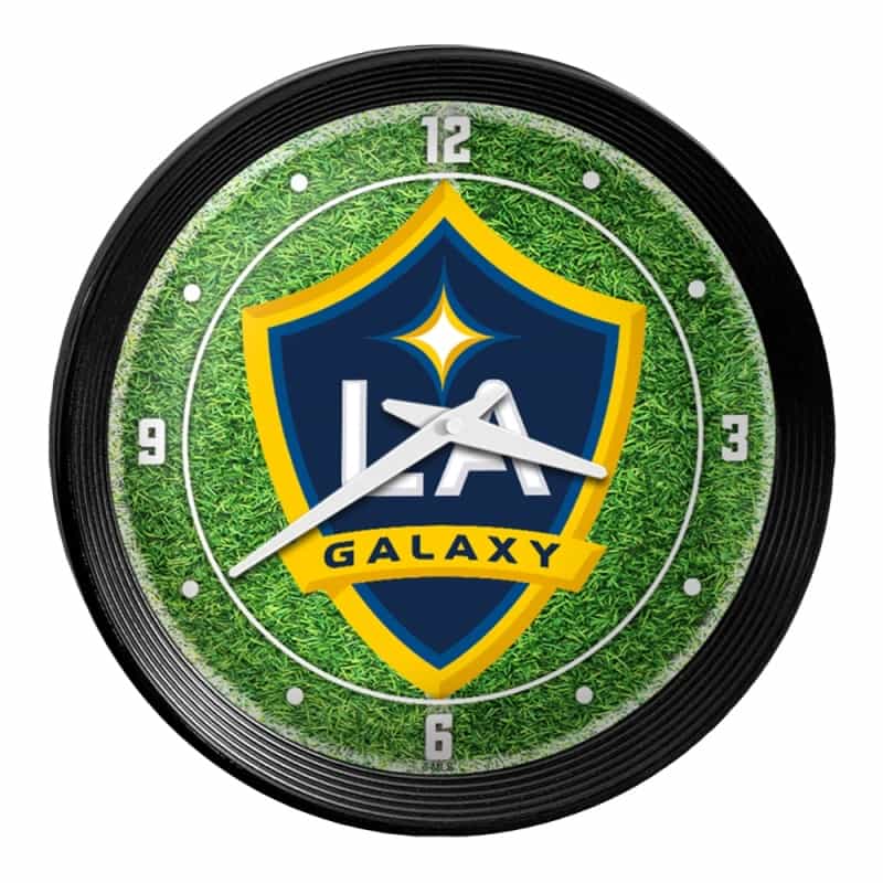 La Galaxy: Pitch - Ribbed Frame Wall Clock