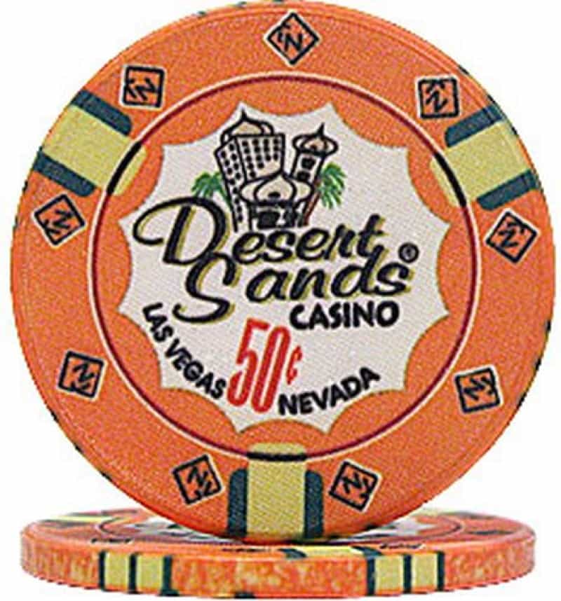 Desert Sands Casino 10G 50C Poker Chip Sold By The Roll