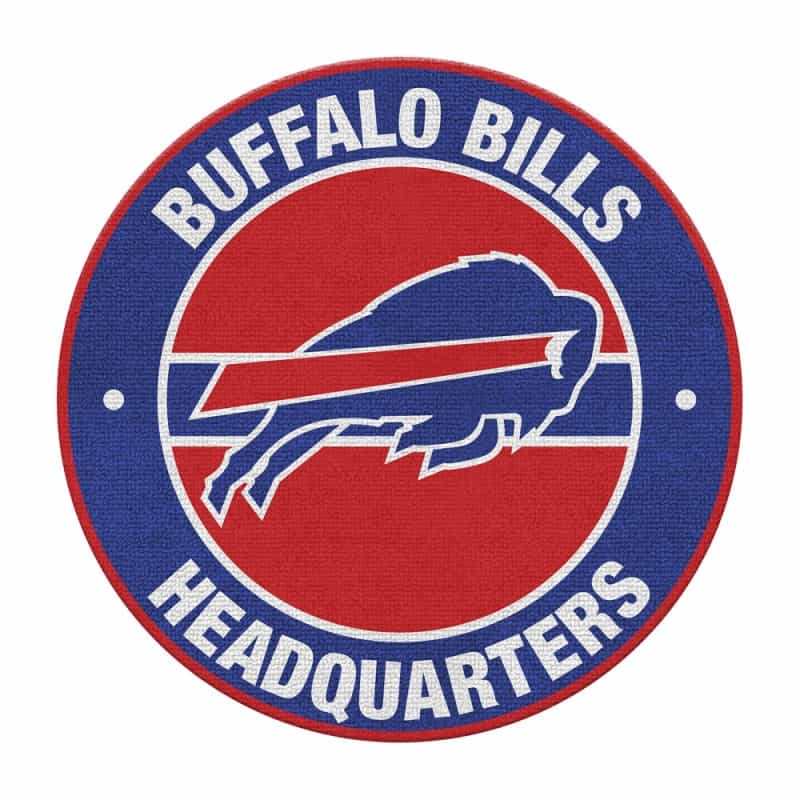 Buffalo Bills Round Headquarters Rug