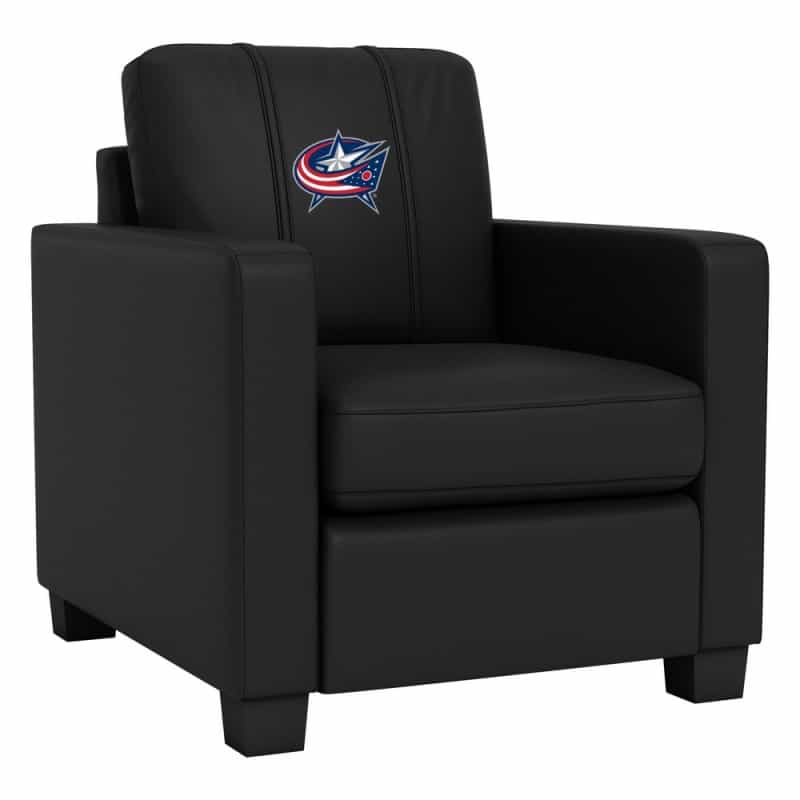 Dyno Stationary Club Chair With Columbus Blue Jackets Primary Logo