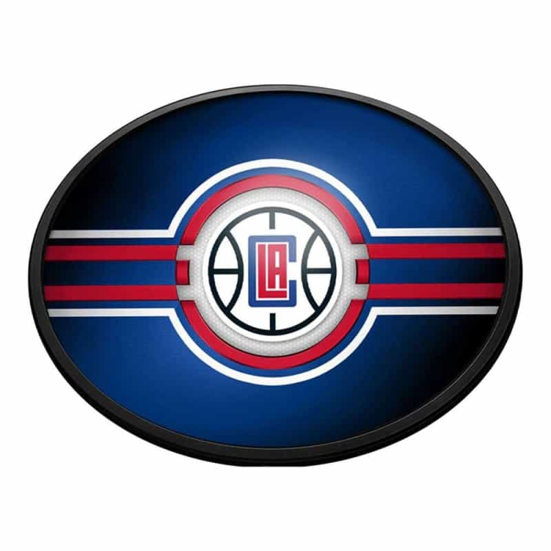 Los Angeles Clippers: Oval Slimline Lighted Wall Sign