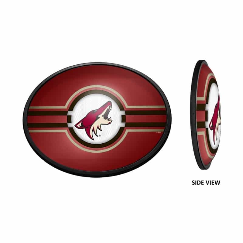Arizona Coyotes: Ice Rink - Oval Slimline Illuminated Wall Sign