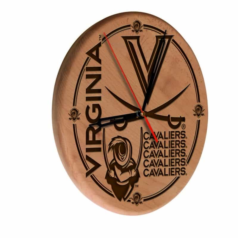Virginia Laser Engraved Wood Clock By The Holland Bar Stool Co