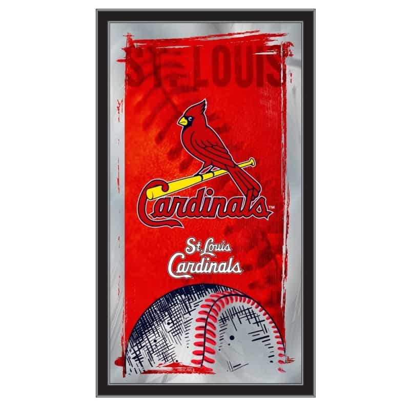 St. Louis Cardinals 15" X 26" Baseball Mirror By Holland Bar Stool Company