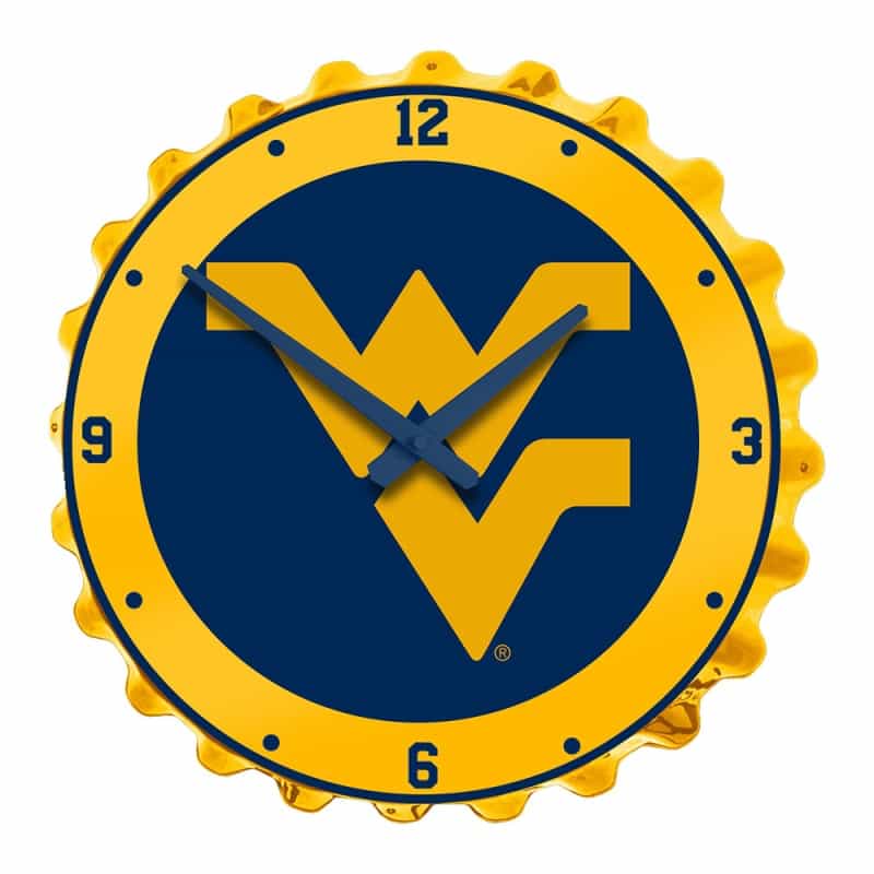 West Virginia Mountaineers: Wv - Bottle Cap Wall Clock