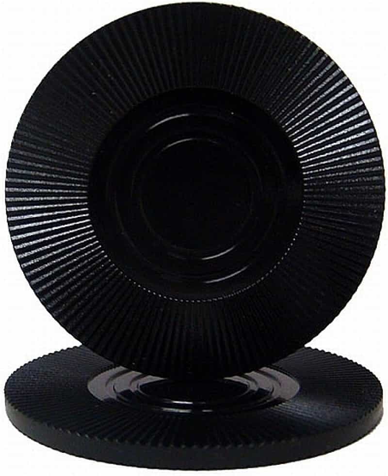 Black Interlocking Radial Plastic Chips