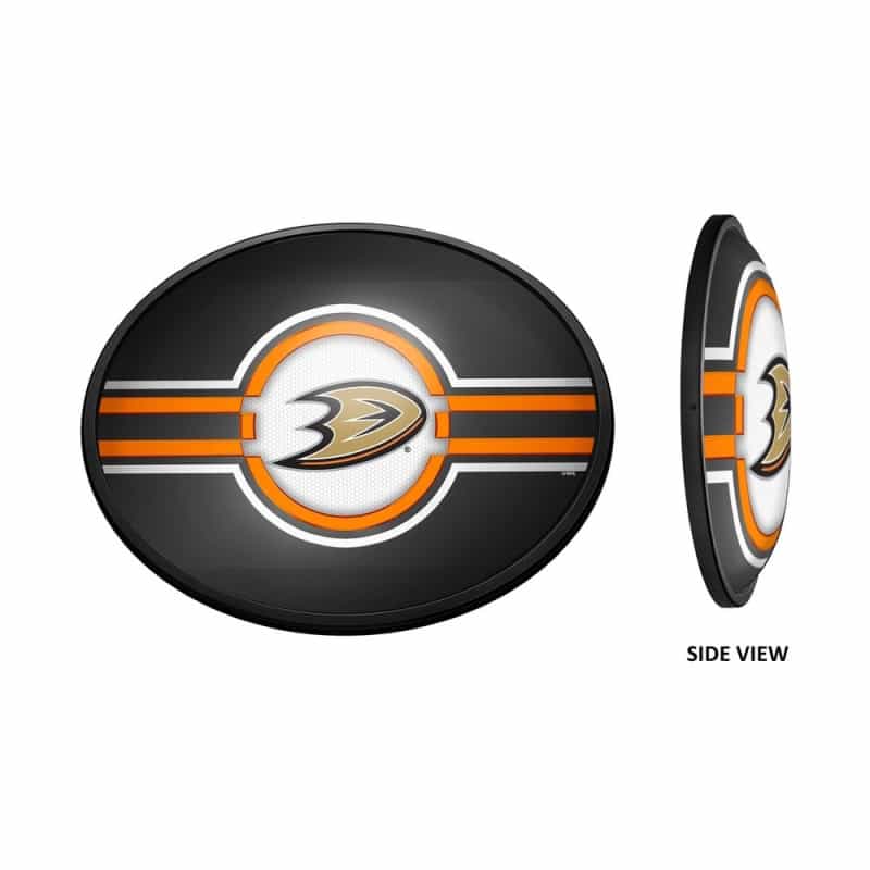 Anaheim Ducks: Oval Slimline Illuminated Wall Sign