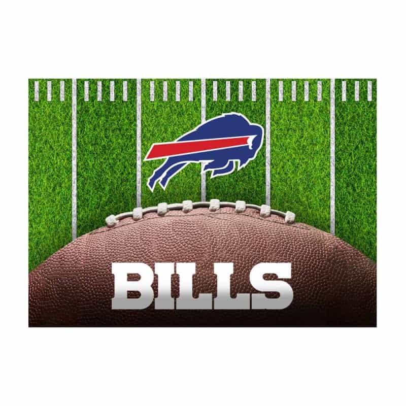 Buffalo Bills 5X7 Football Field Washable Area Rug