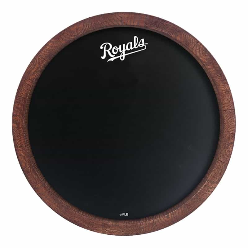 Kansas City Royals: Chalkboard "Faux" Barrel Top Sign
