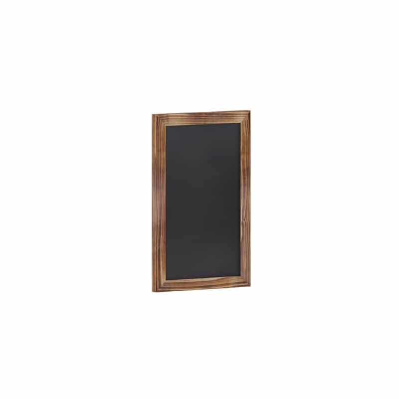 Canterbury 11" X 17" Torched Wood Wall Mount Magnetic Chalkboard Sign With Eraser, Hanging Wall Chalkboard Memo Board For Home, School, Or Business