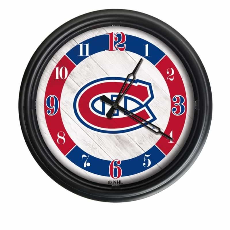 Montreal Canadiens Indoor/Outdoor Led Wall Clock By Holland Bar Stool Co