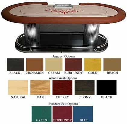 Casino Style Texas Hold'em Poker Table - Fully Customizable