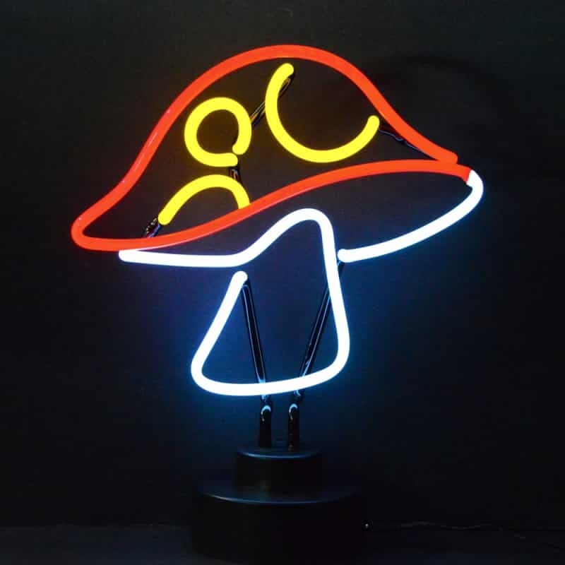 Mushroom Neon Sculpture 14" X 10" X 6"