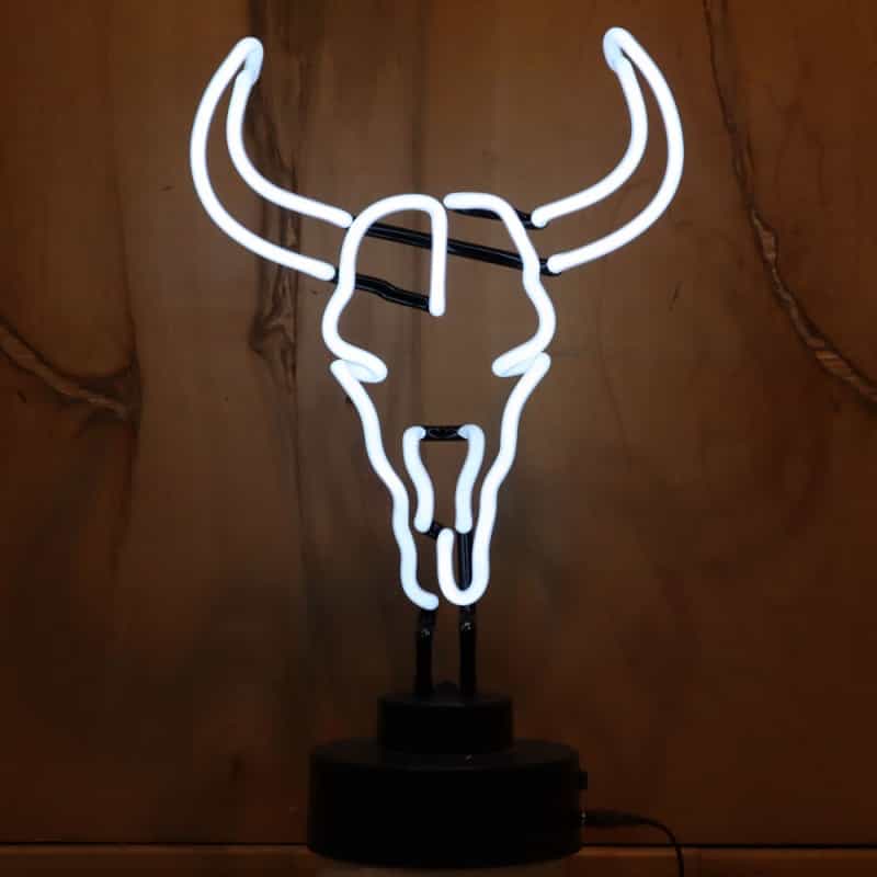 Deer Skull Neon Sculpture