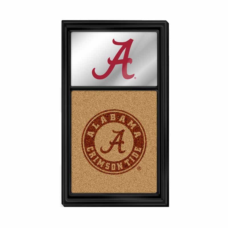 Alabama Crimson Tide: A Logo, Dual Logo Mirrored Cork Note Board